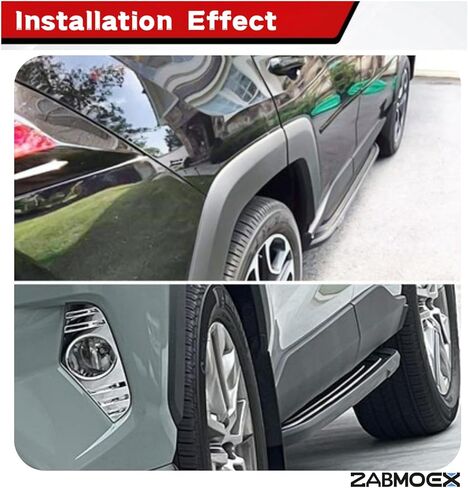 2 قطعة لوحات تشغيل مناسبة لـ 2019 2020 2021 2022 2023 2024 2025 Toyota RAV4 & 2021 2022 2023 2024 Toyota RAV4 Prime OE Style Matte Black الألومنيوم خطوات جانبية Nerf Bars Step Board Accessories in Kuwait