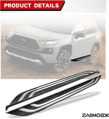 2 قطعة لوحات تشغيل مناسبة لـ 2019 2020 2021 2022 2023 2024 2025 Toyota RAV4 & 2021 2022 2023 2024 Toyota RAV4 Prime OE Style Matte Black الألومنيوم خطوات جانبية Nerf Bars Step Board Accessories in Kuwait