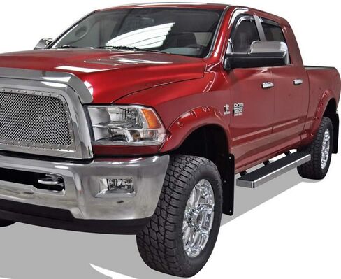 Tuxtreme Running Boards 6 inches Compatible with Ram 2500 3500 2010-2026 Mega Cab 304 Stainless Steel (Nerf Bars Side Steps Side Bars)(86in D2D Short Version) in Kuwait