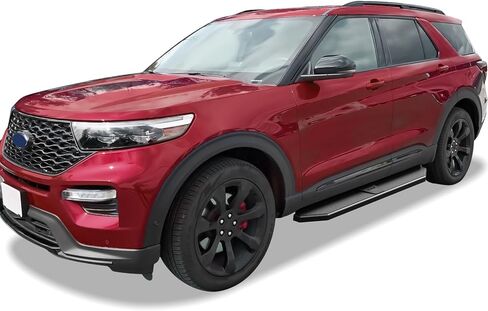 Tuxtreme 6-inch (Black Stainless Steel Powder Coated Flat Style) Running Boards Side Bars Side Steps Compatible with Ford Explorer 2020-2026 Sport Utility 4-Door in Kuwait