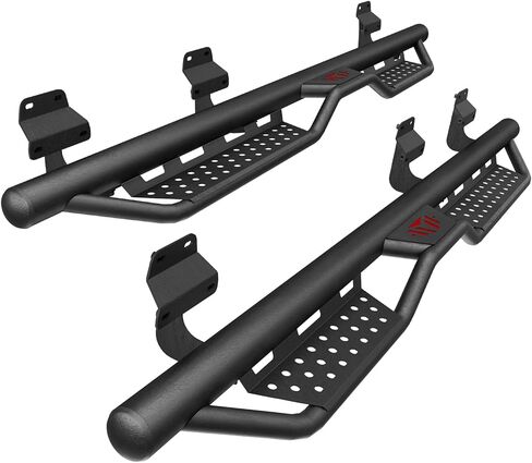 Running Board Side Steps Compatible for 2024-2026 Toyota Tacoma Double Cab & Crew Cab (4 Full-Size Doors), Heavy-Duty Carbon Steel Two Stair Design Nerf Bar, B Style in Saudi Arabia