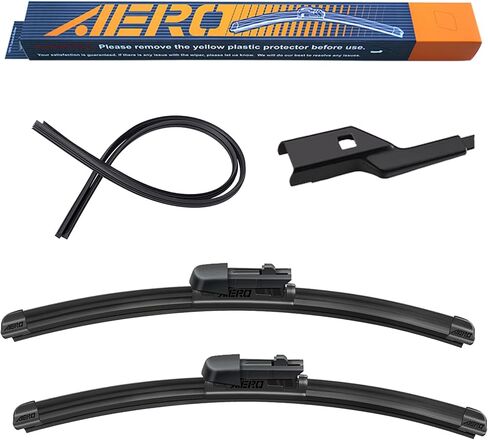 AERO Avenger 24"+17" Premium All-Season Windshield Wiper Blades with Extra Rubber Refills OEM Replacement for GMC Terrain 2017-2010 (Set of 2) in Kuwait
