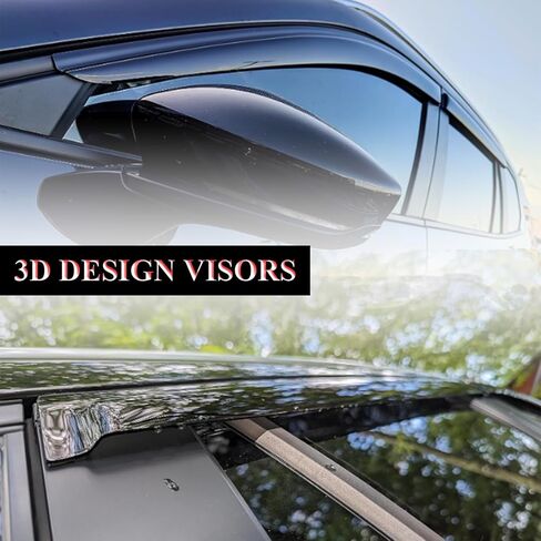 Window Visors Rain Guards Fit for Mazda CX-50 2023-2024, Extra Durable Window Deflectors for CX-50 2023 2024, Tape-On Style Side Vent Window Visors for Cars 4 Rain Guards in Kuwait