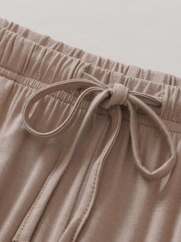 Women's Petite Oversized Lounge Set Petite Length Wide Leg Pants in Saudi Arabia