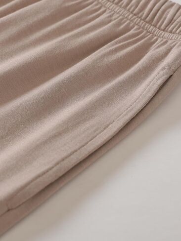 Women's Petite Oversized Lounge Set Petite Length Wide Leg Pants in Saudi Arabia