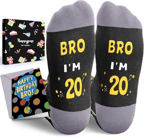 أفكار هدايا عيد ميلاد HAPPYPOP - جوارب لعمر 20 و21 و30 و40 عامًا للنساء والرجال والنساء والرجال in Kuwait