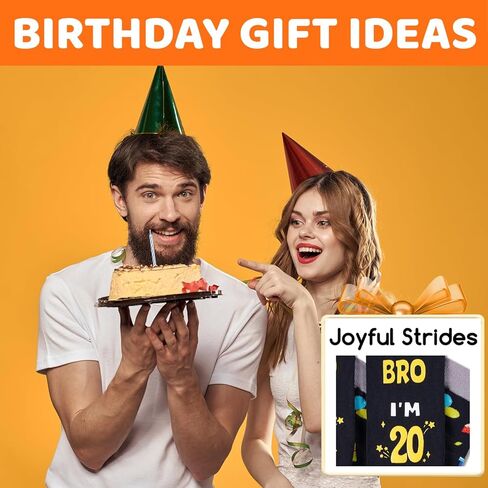HAPPYPOP Birthday Gift Ideas - Socks for 20 21 30 40 Year Olds for Woman Man Women Men in Saudi Arabia