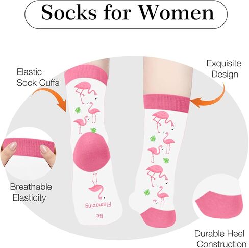 Inspirational Gifts - Flamingo Gifts for Women,Motivational Positive Encouragement Cheer up Uplifting Emotional Support Graduation Gift Ideas for Boys Girls Women Men Socks,Stocking Stuffers in Saudi Arabia