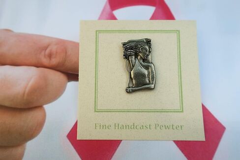 Jim Clift Design Breast Cancer Awareness Lapel Pin in Kuwait