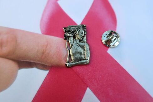 Jim Clift Design Breast Cancer Awareness Lapel Pin in Kuwait