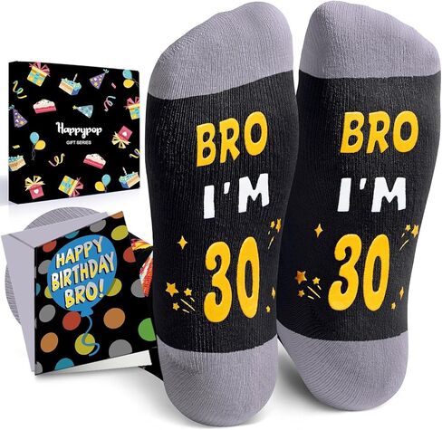 أفكار هدايا عيد ميلاد HAPPYPOP - جوارب لعمر 20 و21 و30 و40 عامًا للنساء والرجال والنساء والرجال in Kuwait