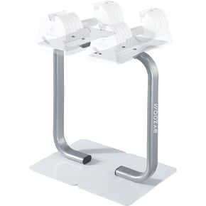 Adjustable Dumbbell Stand Rack Holder Weight Training Fitness Exercise for Home Gym Woman Beginner White in Kuwait