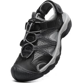 Ziitop المرأة المشي لمسافات طويلة الصنادل مغلقة اصبع القدم الصيف في الهواء الطلق المشي صندل شاطئ المغامرة الدانتيل قابل للتعديل مشبك مزدوج أحذية الماء in Kuwait