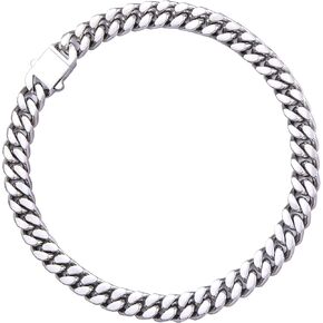 Stainless Steel Cuban Link Chain for Men Silver/Gold/Black Width (5/7/9/11mm) & 18-26in Length Hip Hop Mens Necklace, Mens Jewelry (Gift Box Included) in Saudi Arabia