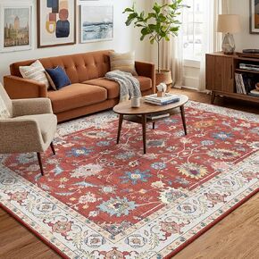 سجاد منطقة قابلة للغسل من Rostyle مقاس 7 × 10، سجاد مدخل ناعم لغرفة المعيشة وغرفة النوم، سجادة جانبية للسرير داخلية غير قابلة للانزلاق لغرفة الطعام وغرفة الأطفال والحضانة والمنزل والمكتب in Kuwait