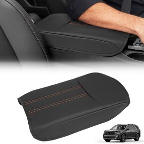 Center Console Armrest Cover Compatible with Honda Pilot 2023 2024 2025 2026, Ridgeline Passport 2024-2026, Armrest Pad Lid Cushion,Center Console Protector Pad (Red Stitching) in Kuwait