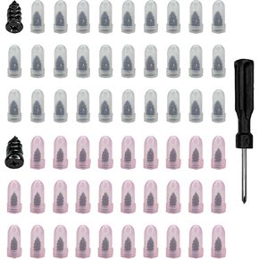 60 PCS Tire Repair Rubber Nail Kit with Screwdriver, Fast Self-Service Screw in Tire Repair Plugs, Vacuum Tires Punctur Meending Nail Patch Kit for Car, Motorcycle Flat Tires First Aid Tools in Kuwait