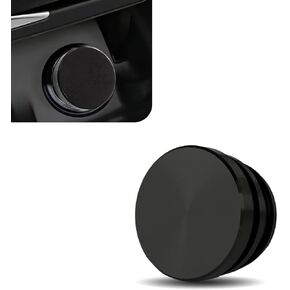 Cigarette Lighter Plug, Aluminum Waterproof Dustproof Car Cigarette Lighter Socket Cover Cap, Universal for Car Power Port Outlet, Auto Decoration Accessories (Black) in Kuwait