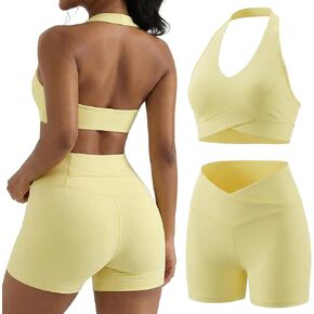 مجموعات تمرين YOINS للنساء مكونة من قطعتين من حمالة الصدر الرياضية ذات الخصر العالي وملابس اليوغا والجيم in Kuwait