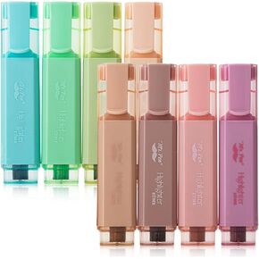 Mr. Pen- Glitter Highlighters, 8Pack, Metallic Colors, Chisel Tip Aesthetic Highlighters, Cute Markers in Kuwait