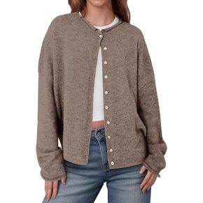 Womens Lightweight Open Front Cardigan Sweaters Casual Long Sleeve Sweater Tops Soft Knit Outfits Fall Winter 2025 in Kuwait