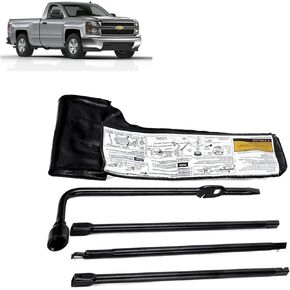 Spare Tire Tool Set Kit Fit for Chevrolet Silverado GMC Sierra 1500 2500 3500 (2000-2014), Tire Lug Wrench Extension Jack Tool Kit Set Pickup Truck with Bag in Saudi Arabia