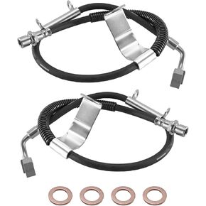 18J4316 18J4317 خرطوم الفرامل الهيدروليكية للركاب والسائق الجانبي مناسب لسيارة Chevy Silverado 1500 2500 3500 1999-2007 GMC Sierra 1500 2500 3500 1999-2007 Hummer H2 2003-2007 استبدال 19264764 19264765 in Kuwait