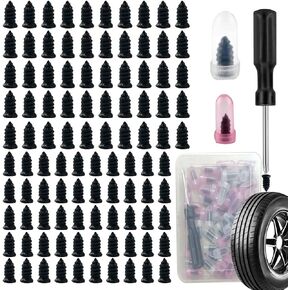 100 PCS Tire Repair Rubber Nails Kit,2 Sizes Tire Repair Screws Fast Self-Service Tire Repair Tools, with Box and Screwdriver, for Car Motorcycle Jeep Tire Puncture Repair in Kuwait