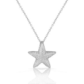 My Daily Styles 925 Sterling Silver White CZ Womens Starfish Pendant Necklace in Kuwait