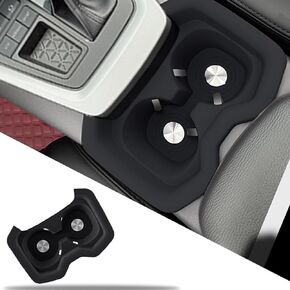 Silicone Cup Holder Insert for 2019-2021 Toyota RAV4 Accessories/Also Fits for Certain 2022-2025 RAV4, Seamless Fit, Odorless, Anti-Slip, Scratch/Stain Resistant, Noise Reduction in Kuwait