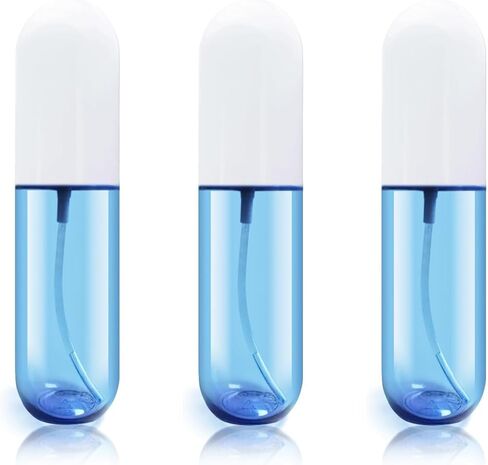 yocasii 3pcs زجاجة رذاذ صغيرة، 2oz زجاجات رذاذ السفر المعتمدة tsa، واضح مستر رذاذ حجم السفر، زجاجة رذاذ صغيرة جيب لرذاذ الشعر، أحبار والوجه in Saudi Arabia