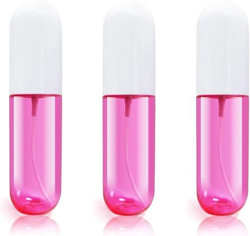 yocasii 3pcs زجاجة رذاذ صغيرة، 2oz زجاجات رذاذ السفر المعتمدة tsa، واضح مستر رذاذ حجم السفر، زجاجة رذاذ صغيرة جيب لرذاذ الشعر، أحبار والوجه in Saudi Arabia