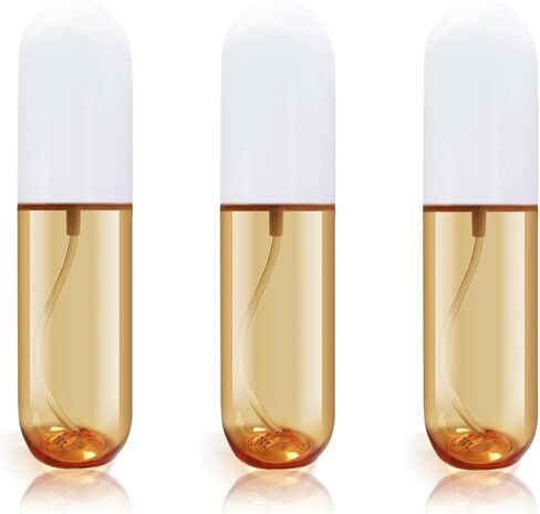 yocasii 3pcs زجاجة رذاذ صغيرة، 2oz زجاجات رذاذ السفر المعتمدة tsa، واضح مستر رذاذ حجم السفر، زجاجة رذاذ صغيرة جيب لرذاذ الشعر، أحبار والوجه in Saudi Arabia