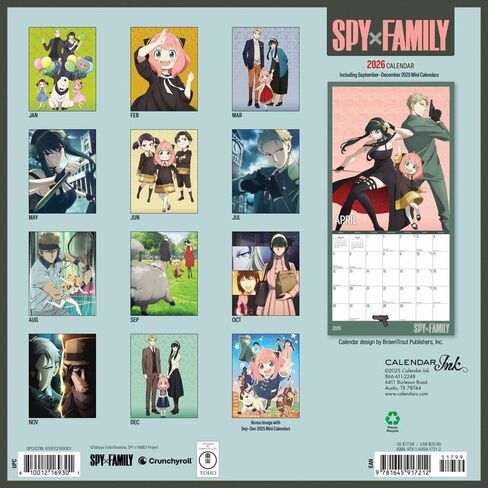 حبر التقويم، تقويم حائط Spy X Family 2026 in Kuwait