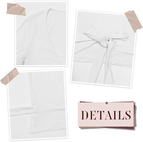 Women Pilates Wrap Top Ballet Tie Workout Shirt Long Sleeve Cross Sexy Deep V Neck Yoga Coquette Blouses Y2k Active Gym in Kuwait