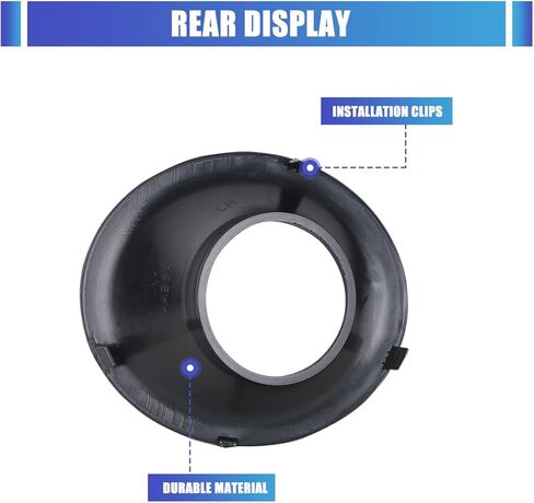 Nixon Offroad Fog Lights Cover Fog Lamp Bezel for 2015-2022 Dodge Challenger Fog Lights, Matte Black Factory OEM Style Fog Lamps Covers Bezel Set Replacement, Passenger and Driver Sides in Saudi Arabia