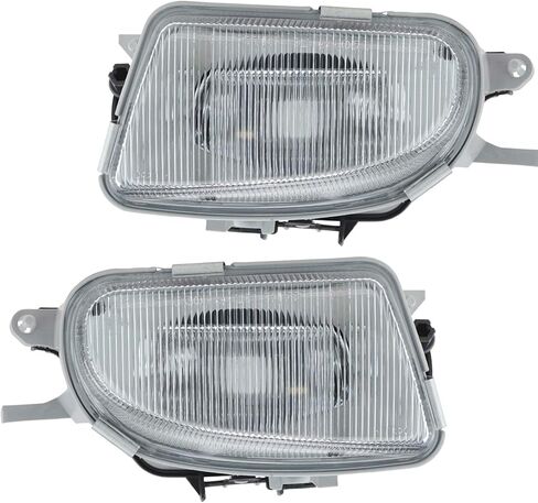 TRQ Fog Light Set MB2592101 MB2593101 Compatible with 1998-2003 Mercedes-Benz CLK320 2000-2003 E320 2000-2002 E430 E55 AMG 1998-1999 SLK230 in Saudi Arabia