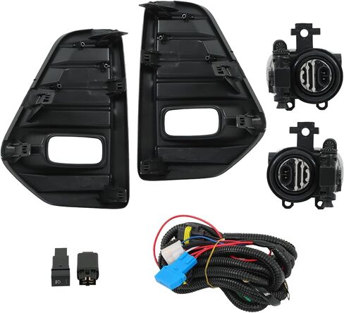 زوج من مصابيح الضباب للسائق الأيسر والجانب الأيمن من Labwork لاستبدال نيسان ركلات 2021-2023 مع مفتاح أسلاك الإطار in Kuwait