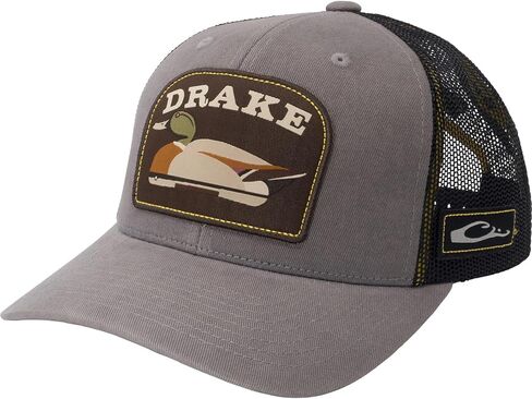 Drake Waterfowl Men's Mallard Decoy Mesh Back Cap | OSFM 6-Panel Adjustable Cotton Outdoor Hunting Logo Hat with Snap Closure in Saudi Arabia