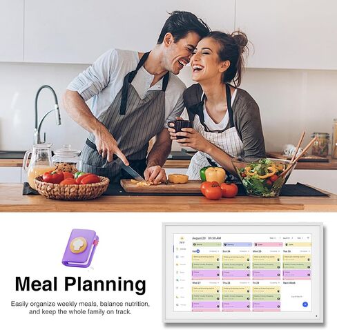 Viewedge Digital Calendar, 15.6 Inch Wall Planner Electronic Calendar & Chore Chart, Smart Touchscreen Interactive Display for Family Schedules, Great for Organizing Your Routines, Wall & Desk Mountable in Kuwait