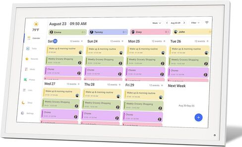 Viewedge Digital Calendar, 15.6 Inch Wall Planner Electronic Calendar & Chore Chart, Smart Touchscreen Interactive Display for Family Schedules, Great for Organizing Your Routines, Wall & Desk Mountable in Kuwait