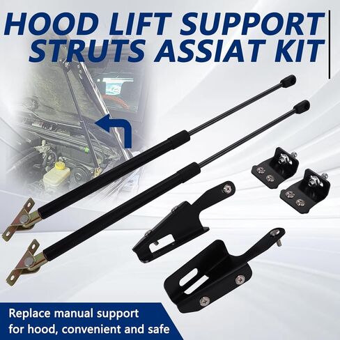 Front Hood Lift Support, Compatible with Jeep Wrangler JK & Unlimited 2011 2012 2013 2014 2015 2016 2017 2018 Hood Quick Lift Struts Lift Support Shocks Kit 1 Pair in Saudi Arabia