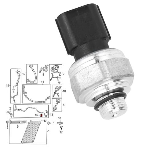A/C Conditioning Pressure Switch Sensor 80450SFE003 80450S7S003 80450SZW003 80450T2FA01 1Pcs ﻿ in Saudi Arabia