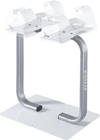 Adjustable Dumbbell Stand Rack Holder Weight Training Fitness Exercise for Home Gym Woman Beginner White in Kuwait