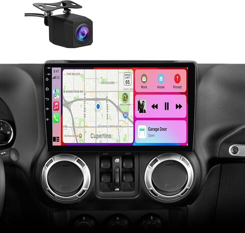 Car Radio Stereo for Jeep Wrangler JK Compass Grand Cherokee Dodge Ram with CarPlay Android Auto in Kuwait