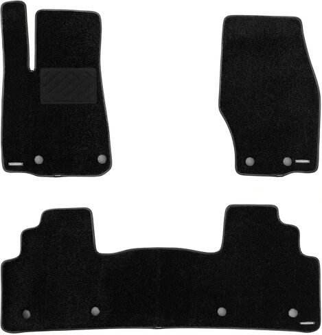 WENNEBIRD Superior Carpet Floor Mats for 2022-2026 Jeep Grand Cherokee (Not for L Models), 0.6-Inch Ultra-Thick, Noise-Reducing, All-Weather Waterproof Anti-Slip – 3-Pc Set in Saudi Arabia