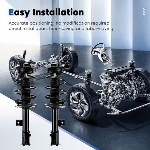 الدعامات الأمامية ممتص الصدمات مناسب لسيارة Hyundai Tucson 2.0L 2011-2015/2.4L 2010-2015، لكيا سبورتاج 2.4L 2014، لسيارة سبورتاج 2.0L 2011-2014، استبدال 1333452L 1333452R، قطعتان in Saudi Arabia