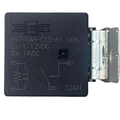 Genuine OEM 897-1AH-C1S-R1-U06 12V 70A Maxi Relay, SPST-NO, Resistor, Bracket, 4-Pin - 2MR2146 / 25171096 Electrical Equipment Panel Replacement in Kuwait