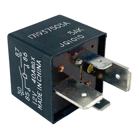 171937503A 17 Relay, 1-Pack, 12V 40A 4-Pin Micro Relay, Compatible with Volkswagen Audi, Replaces OEM 171937503A for Radiator Fan, A/C Compressor & Fuel Pump Fix in Kuwait