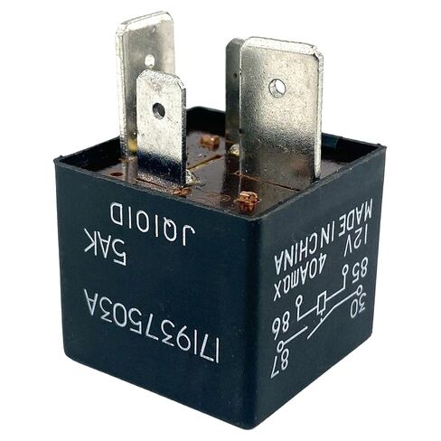 171937503A 17 Relay, 1-Pack, 12V 40A 4-Pin Micro Relay, Compatible with Volkswagen Audi, Replaces OEM 171937503A for Radiator Fan, A/C Compressor & Fuel Pump Fix in Kuwait